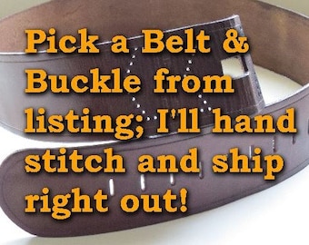 Various 3” Wide Pirate / Kilt Belts - You Choose Buckle!