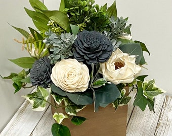A Classic Centerpiece, Sola Wood Flowers, Wedding Centerpiece, Wooden Flower Arrangement, Keepsake Wedding, Bridesmaids Gift