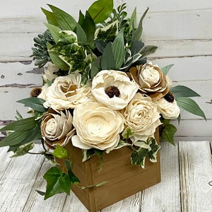 Sola Wood Flowers, Flower Arrangement, Wedding Table Flowers, Wood Floral Arrangement, Wedding Centerpiece, Flower Gift