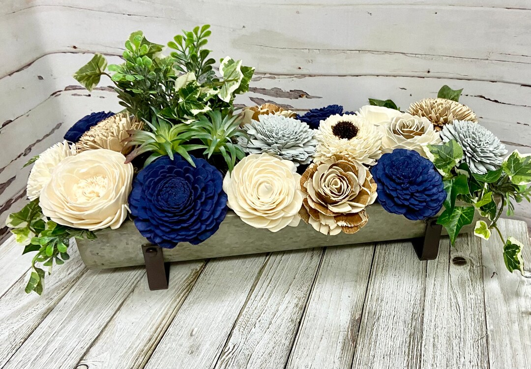 A Long Centerpiece for Your Farmhouse Kitchen Table, Family Room Mantle Decoration, Family ...