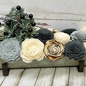 Sola Wood Centerpiece, Coffee Table Décor Farmhouse, Sola Wood Arrangement, Bride and Groom Table Flowers, Wedding Party Table Flowers