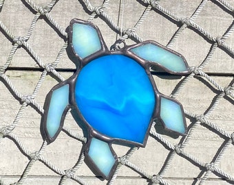 Sea Turtle, Stained Glass Sea Turtle, Sea Turtle Suncatcher, Turtle Ornament