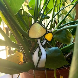 Plant Gift | Stained Glass Mushroom | Mushroom Gift | Plant Decor