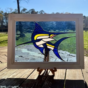 Marlin | Stained Glass Marlin |  Marlin Decor