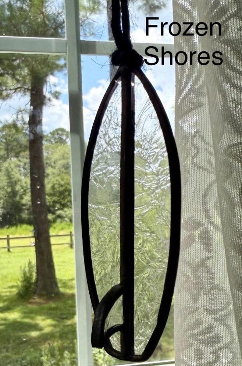Handmade Surfboard Car Charm | Stained Glass Surfboard | Gift for Surfers Frozen Shores