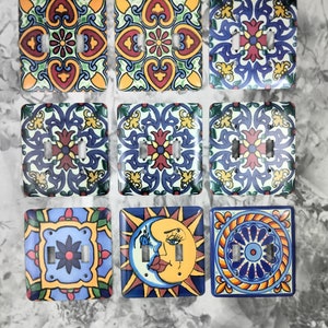 Dynastyprints Slightly Imperfect Metal Mexican Tile Print  - 2T ~ Two Toggle -