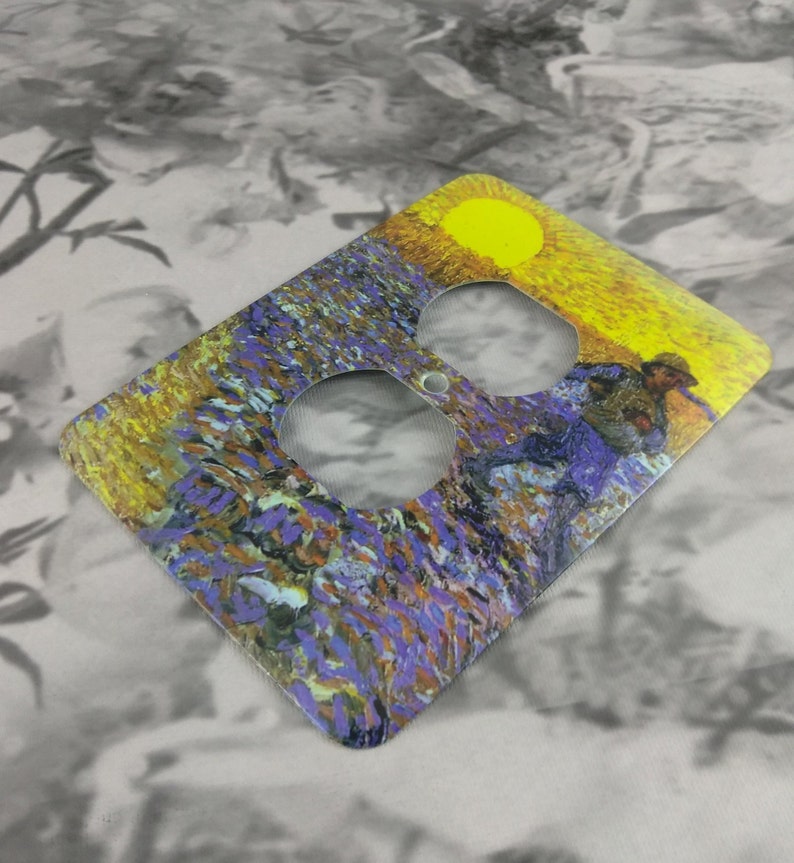 Metal Vincent Van Gogh Outlet Cover Sower With Setting Sun Etsy