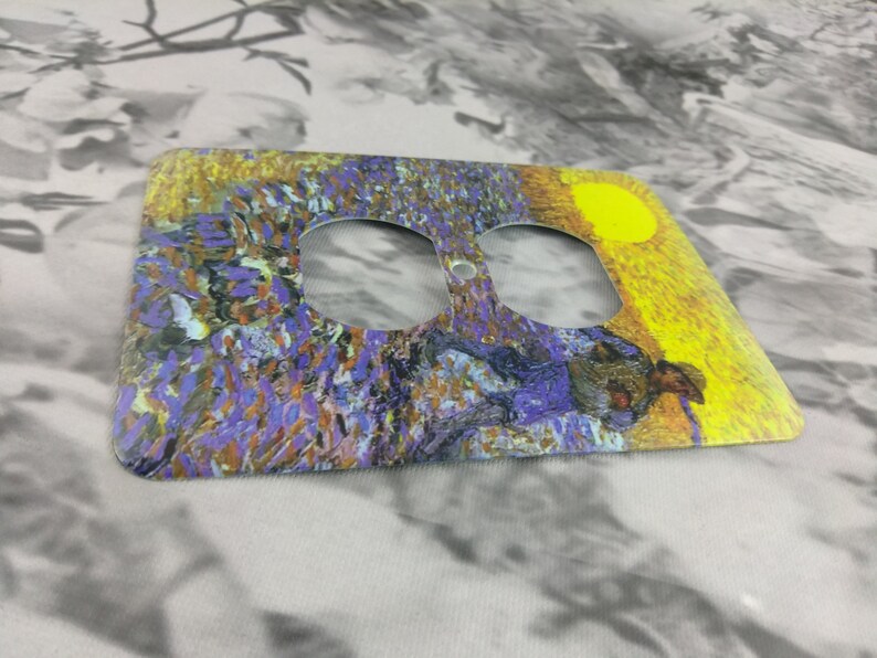 Metal Vincent Van Gogh Outlet Cover Sower With Setting Sun Etsy
