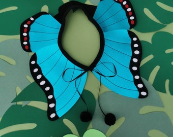 The Blue Morpho Butterfly collar