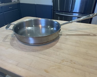 All Clad Stainless Steel 11” 3QT Frying Pan