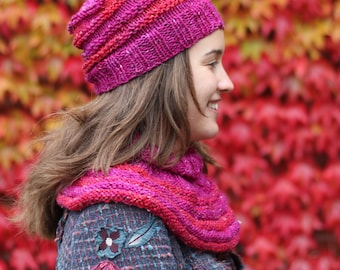 Neck warmer Knitting pattern for beginners, knitting pattern PDF download, winter fashion DIY