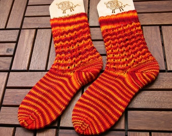 Sock knitting pattern PDF download for beginners and advanced knitters, instant download