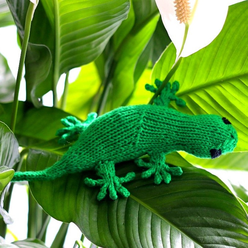 Gecko Knit Pattern - Etsy