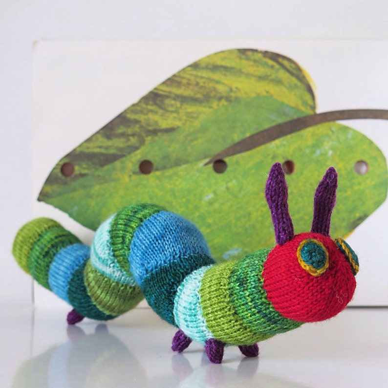 Caterpillar toy knitting pattern PDF instant downloadm Etsy