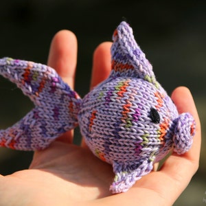 Amigurumi fish knitting pattern PDF for beginners and advanced knitters, spring gift and decoration, gift for kids and adults image 2