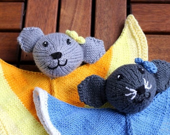 Mouse Lovey knitting pattern PDF, baby toy diy gift and decoration, gift for kids and adults, baby shower