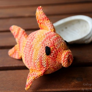 Amigurumi fish knitting pattern PDF for beginners and advanced knitters, spring gift and decoration, gift for kids and adults image 4