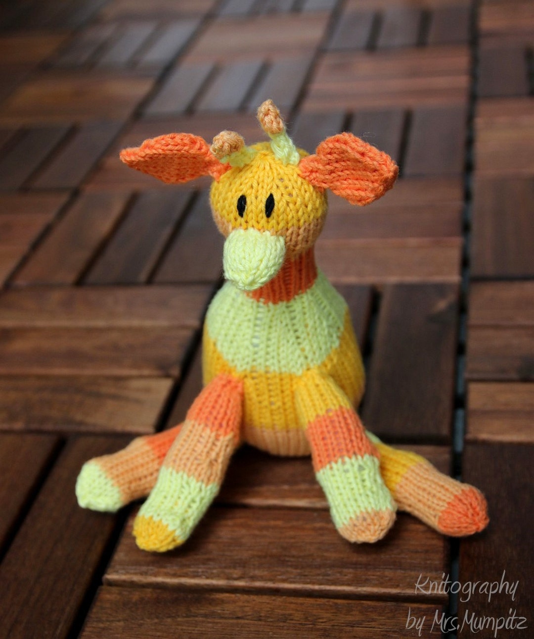 Giraffe Knitting Pattern for Beginners and Advanced Knitting Pattern