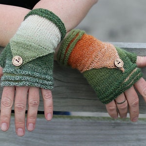 Fingerless Mittens Follow Me knitting pattern PDF download suitable for advanced beginners, eye catcher, diy holiday gift image 5