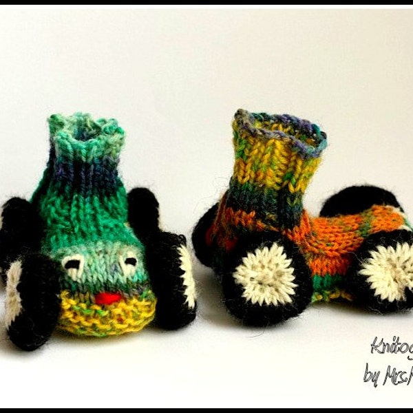 Baby booties KNITTING PATTERN, PDF download, knitting instructions for baby booties, intermediate