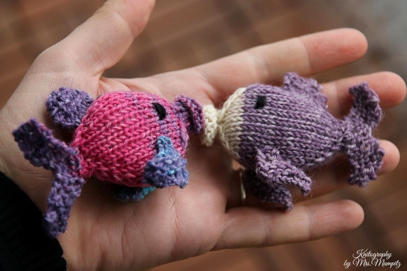 gift for kids and adults gift toppers for Mobile baby shower pick your favorite color Handknit toy fishes stocking stuffers