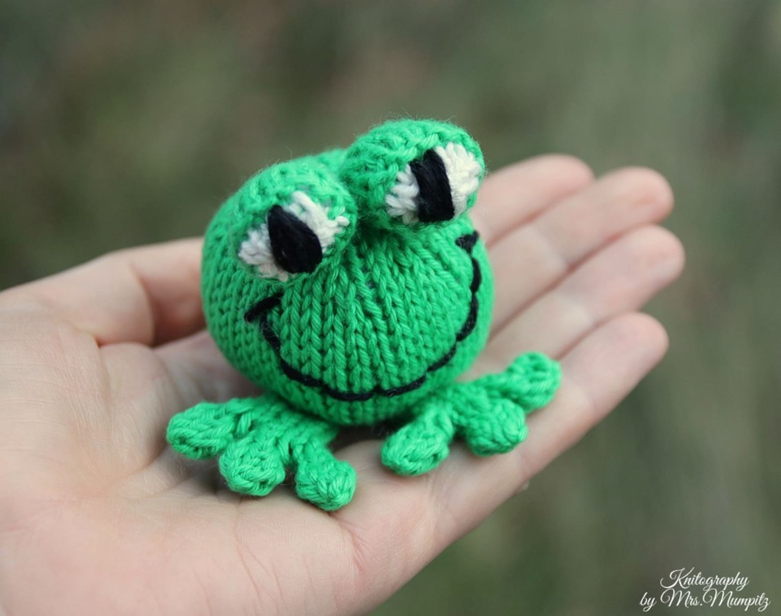 Frog Knitting Pattern for Beginners and Advanced Knitters Etsy