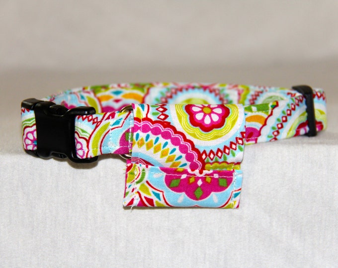 Dog Collar With Removable ID Tag Holder Dog Collar With ID Tag Holder