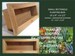 Vertical Succulent Planter Box ~ 21' x 8' Rectangle ~ 100 % Cedar ~ Choose Indoor/Outdoor Mesh/Tabletop Option ~ Gardening Gift Idea