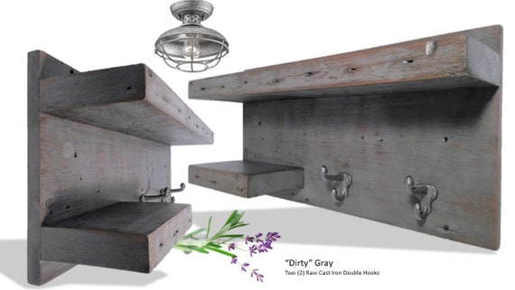 Spa Style Crate Shelf Toallero Organizador de baño de caja Almacenamiento  de pared de caja Estante de almacenamiento de spa de baño Decoración  rústica de madera de spa -  España