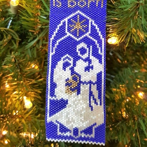 Peyote Pattern - Holy Family Silhouette