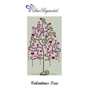 PDF for Peyote Pattern - Valentines Tree