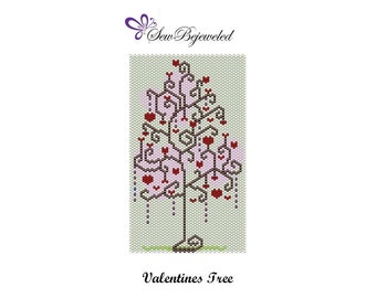 PDF for Peyote Pattern - Valentines Tree