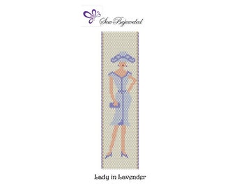 Peyote Pattern - Lady in Lavender