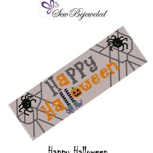 Happy Halloween Peyote Bracelet Pattern