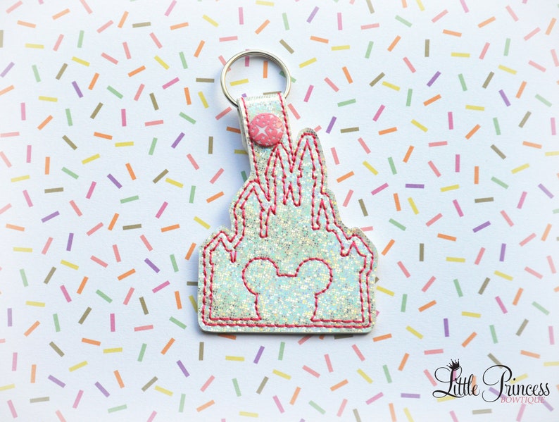 Keyfob Keychain Gift For Her Castle Keychain