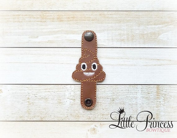 Personalized Poop Emoji Vinyl Passport Holder