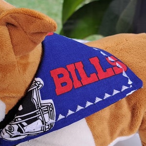 NY Buffalo Bills Dog Bandana over the collar Football fan NFL Sport fan Puppy Parent Christmas Present Dog Lover Dog Apparel Father&#39;s Day