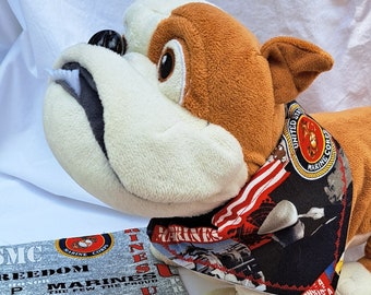 USMC Dog Bandana: Patriotic Marine Corps Over-the-Collar