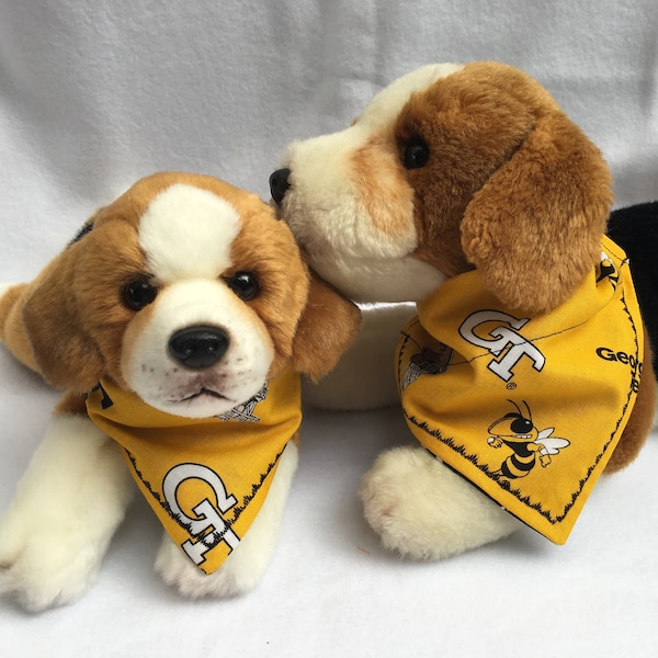 Georgia Tech Dog Bandana over the collar Furbaby ACC Sports Fan Puppy parent gift Christmas Dog Lover Yellow Jackets Buzz Christmas