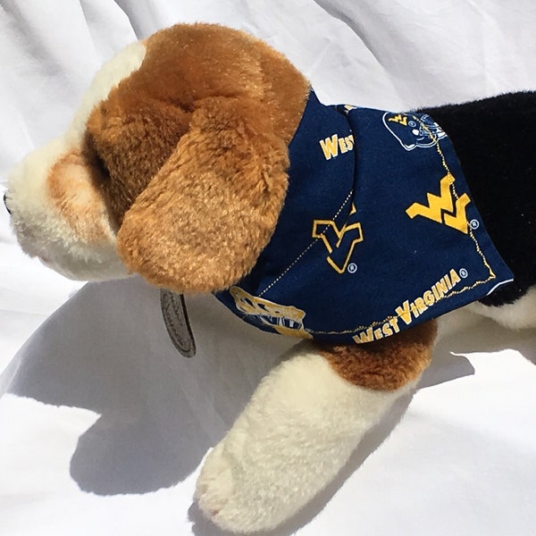 West Virginia University Dog Bandana  Sports Fan Mountaineers Father's Day Puppy parent gift Christmas Present Dog Lover Clothes Football