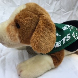 Bandana dla psa New York Jets na obroży NFL Furbaby Fan sportowy Szczeniak prezent dla rodzica Miłośnika psów na Boże Narodzenie