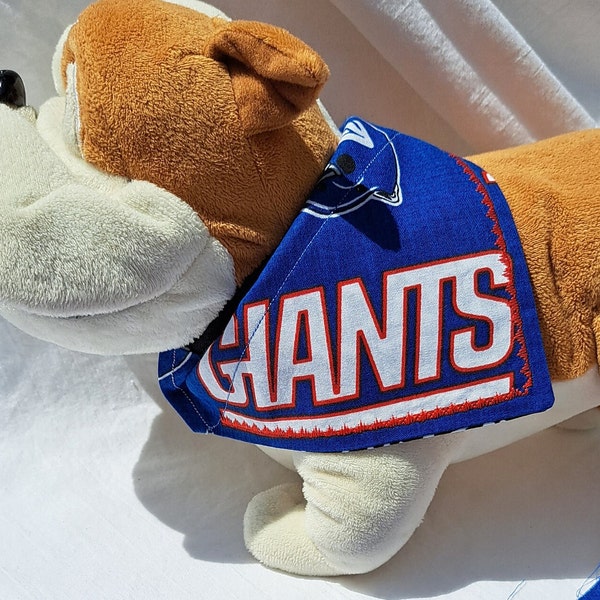 NY Giants NFL Dog Bandana over the collar Football Sport fan Puppy Parent Christmas Present Dog Lover Dog Apparel Father's Day