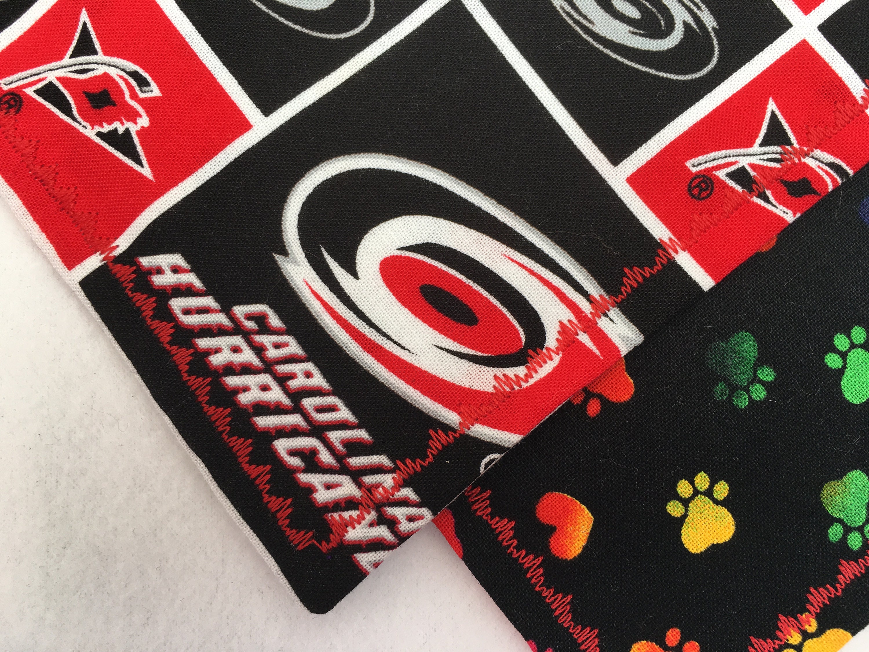 Carolina Hurricanes Dog Bandana Over the Collar Hockey Sports Etsy