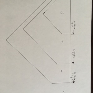 May include: A diagram showing the approximate length and sleeve length for different sizes of shirts. The sizes are labelled S, M, L, and XL. The measurements are in inches.