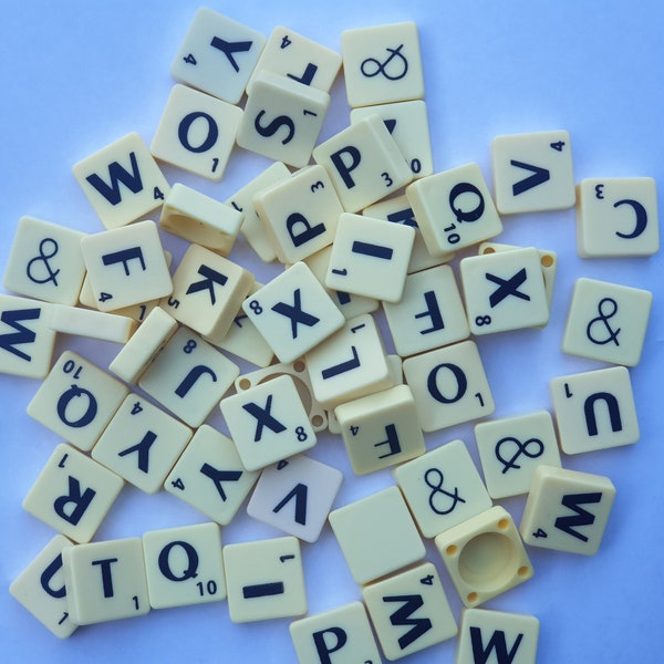 450g Ivory plastic craft scrabble letters for crafting approx 300 tiles frame craft