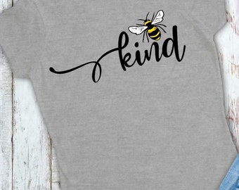 Bee be kind womans t shirt mental health awareness slogan gray mothers day present