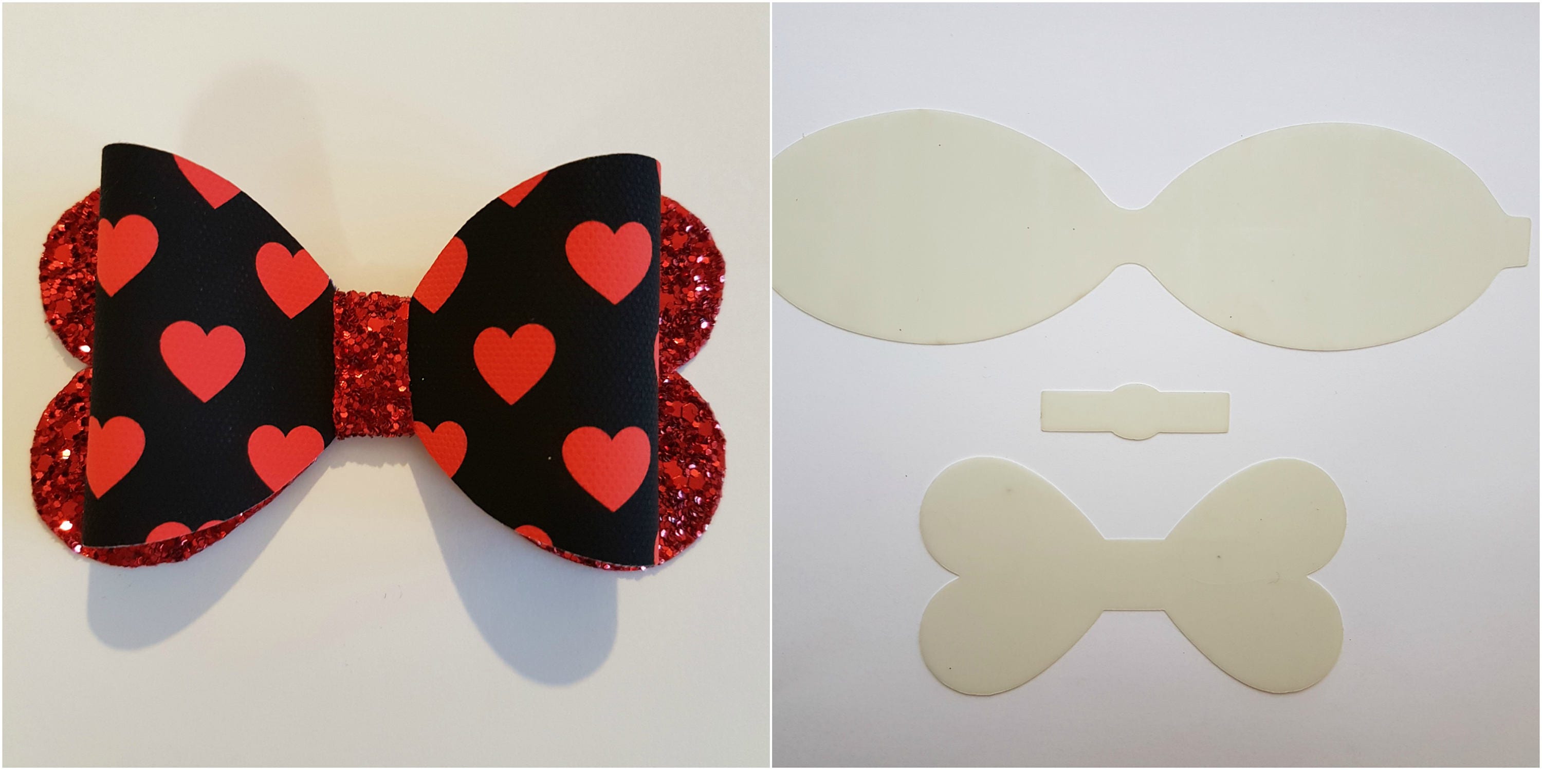 Hair Bow Plastic Templates Make Your Own Beautiful Hair Bows Etsy UK