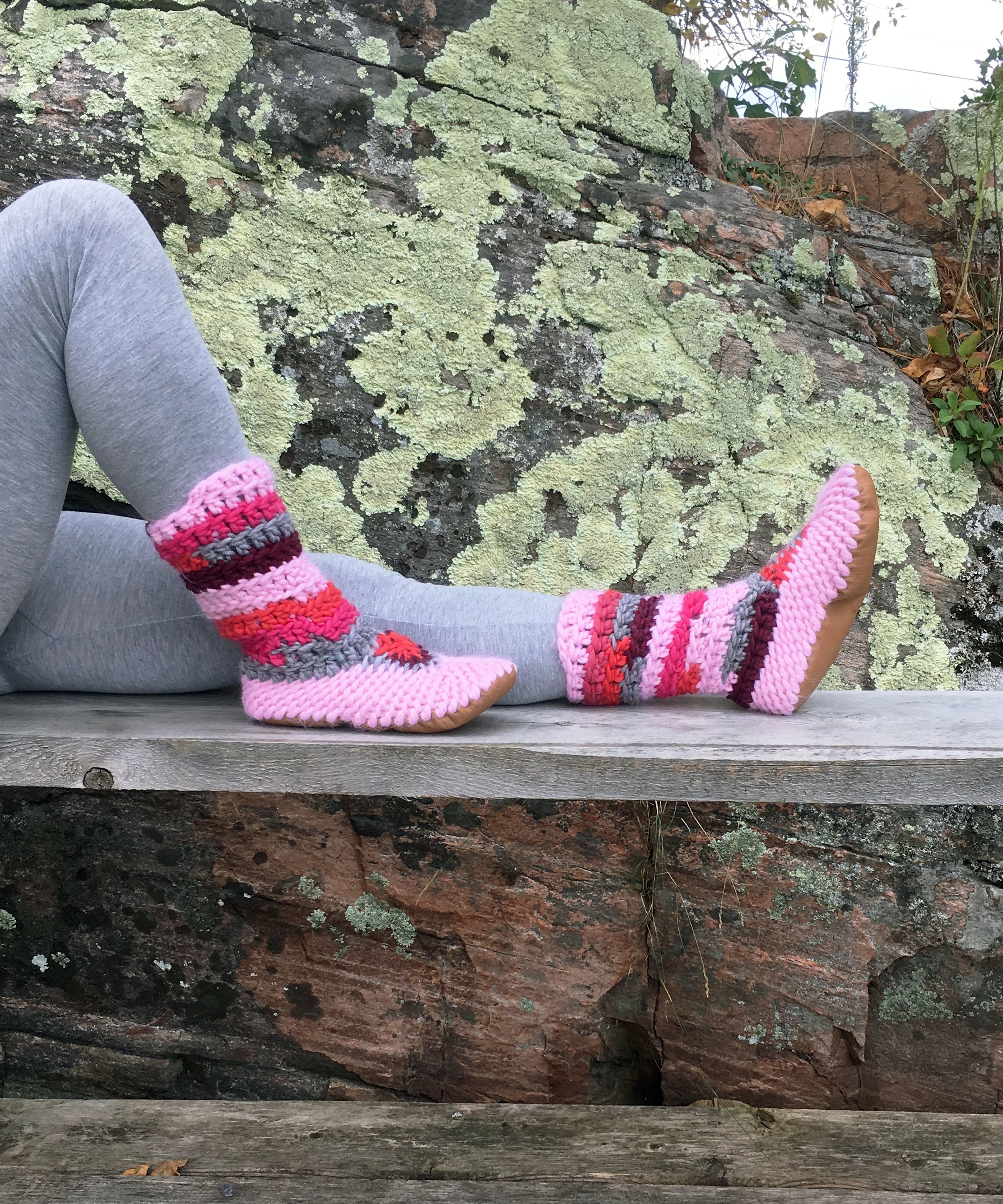 best slippers on Tall Pink Slippers With Leather Soles Best Slippers On Etsy Etsy