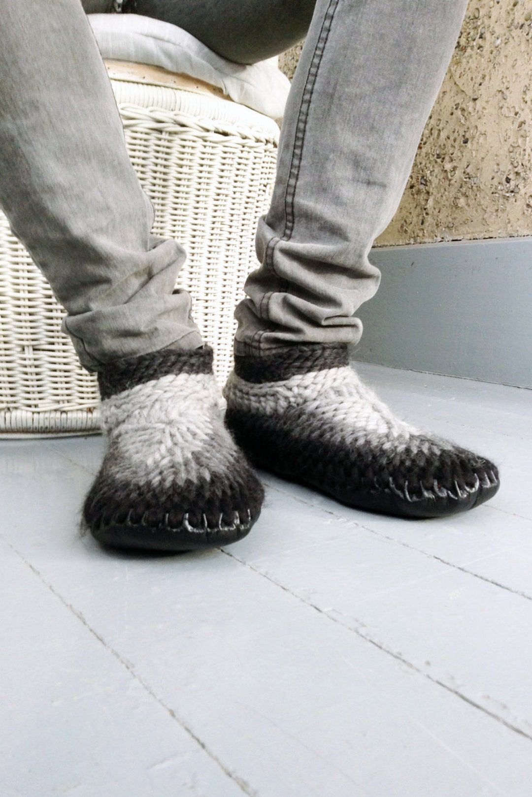 merino wool slippers mens