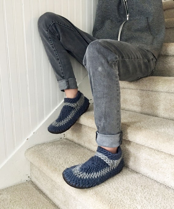 Leather sole house deals slippers